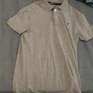 Grey Hollister Polo (XL) KIDS